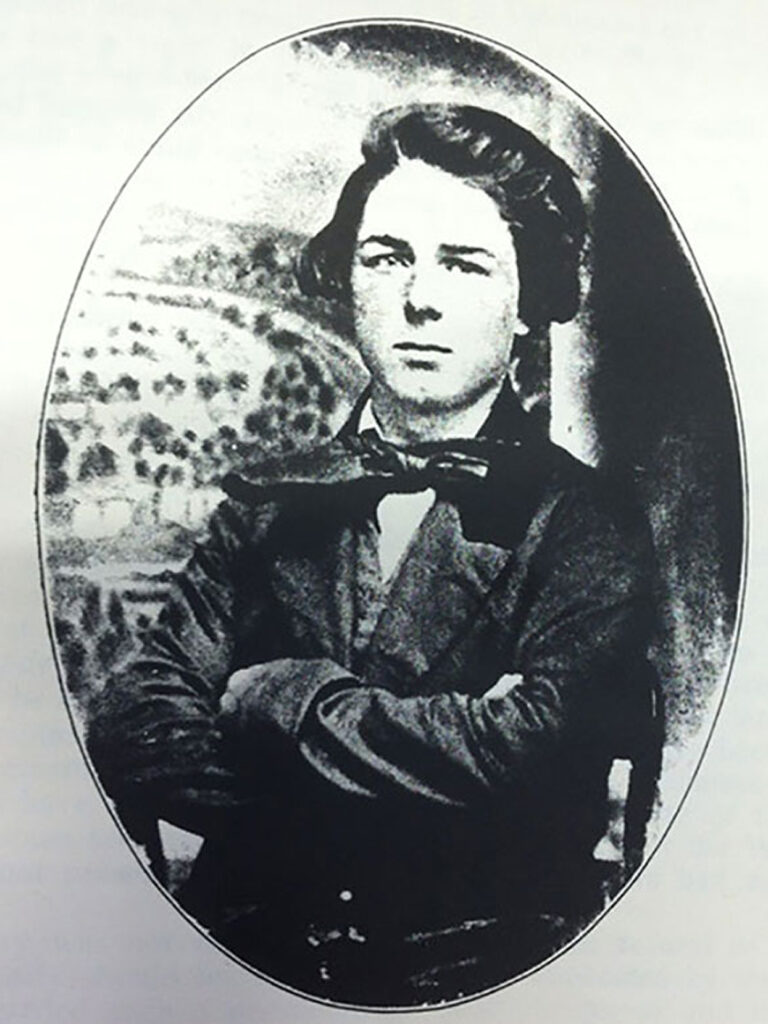 Historic black‑and‑white portrait illustration of F.M. Hubbell, shown in an oval frame.