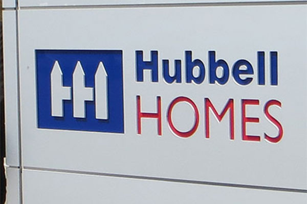 Hubbell Homes logo.