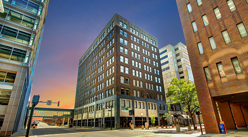 Hubbell building turned into rental apartments in downtown Des Moines.