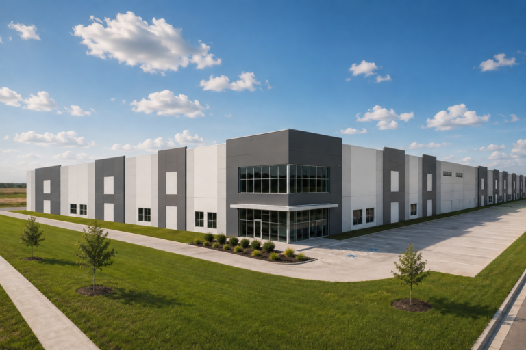 Industrial building rendering